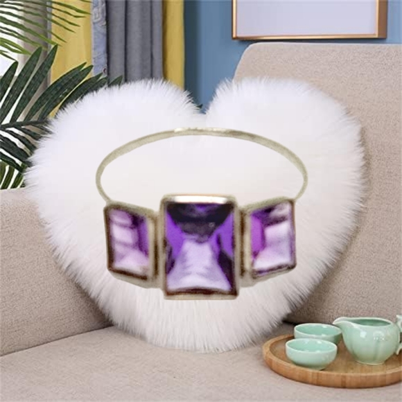 14K White Gold 2.29 CTW Amethyst Ring - Picture 5 of 6